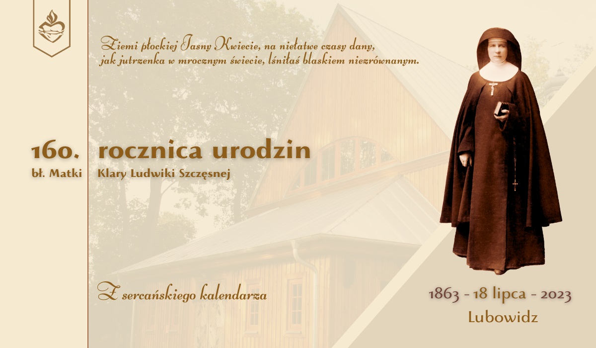 160. rocznica urodzin bł. Matki Klary Ludwiki Szczęsnej